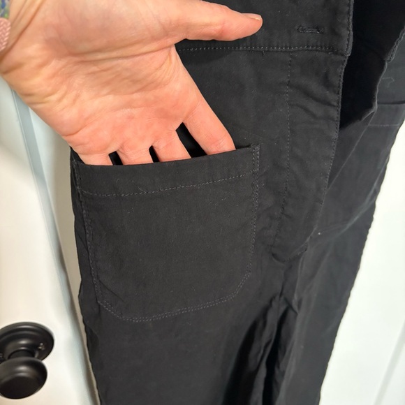 Anthropologie Maeve Black and Cream Wideleg Jumpsuit, Size 6 - Picture 6 of 10